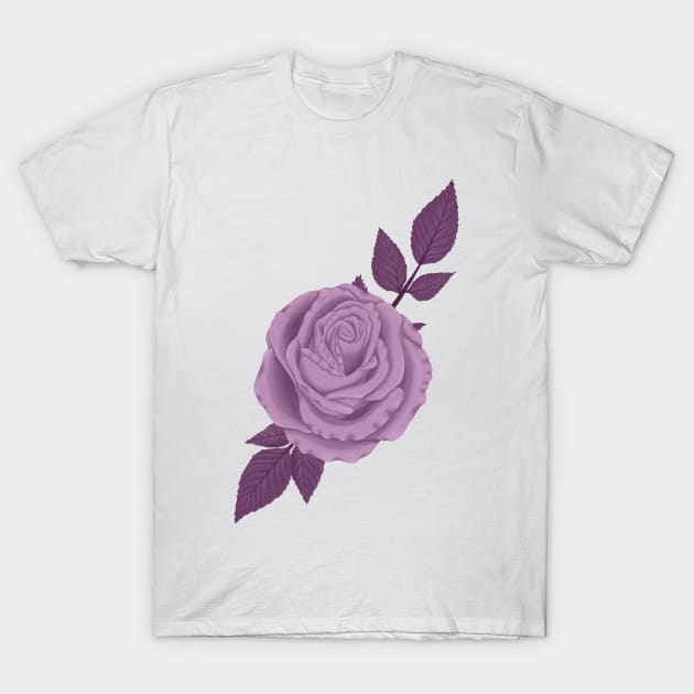 Rose - Lavender Color Palette T-Shirt by GraphiscbyNel